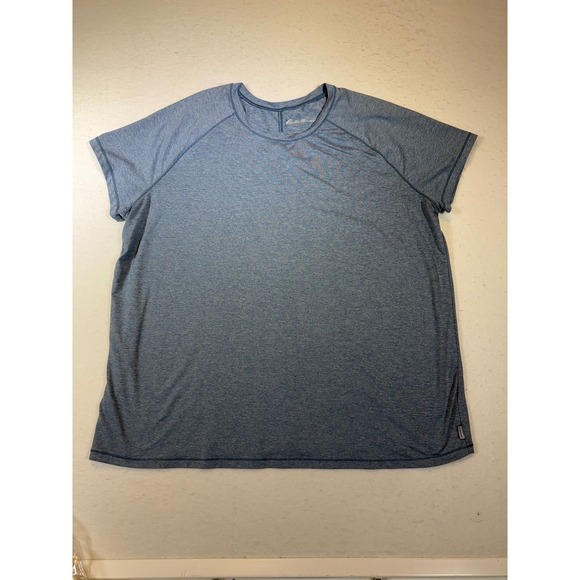 Eddie Bauer Tops - Eddie Bauer Womens XXL Heather Gray Short Sleeve Athletic T Shirt Top